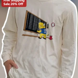 I Will Never Cheat Bart Simpson Buffalo Bills Long Sleeve Tee available at our Los Angeles warehouse