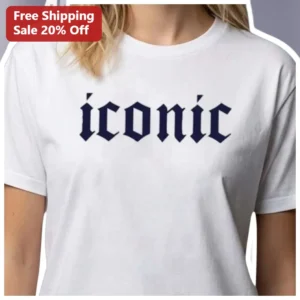 Iconic Gothic Font Slogan Tee Women Streetwear Graphic T-Shirt available at our Los Angeles warehouse