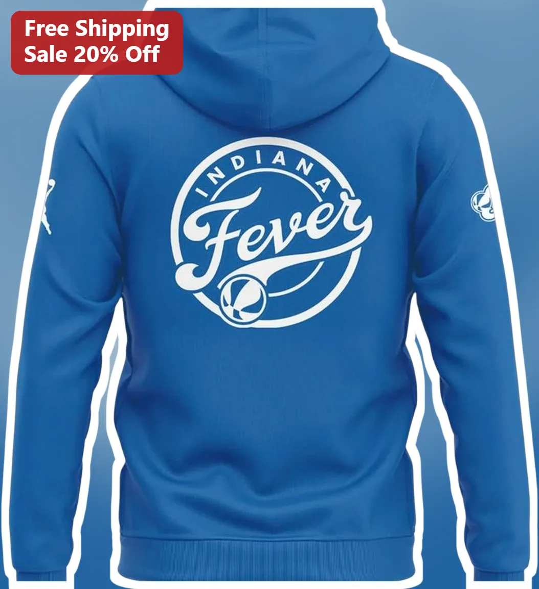Indiana Fever Hoodie WNBA Basketball Fan Gear Blue Pullover — Los Angeles Indiana Fever Hoodie WNBA Basketball Fan Gear Blue Pullover with Retro Logo for Men Women available at our Los Angeles warehouse