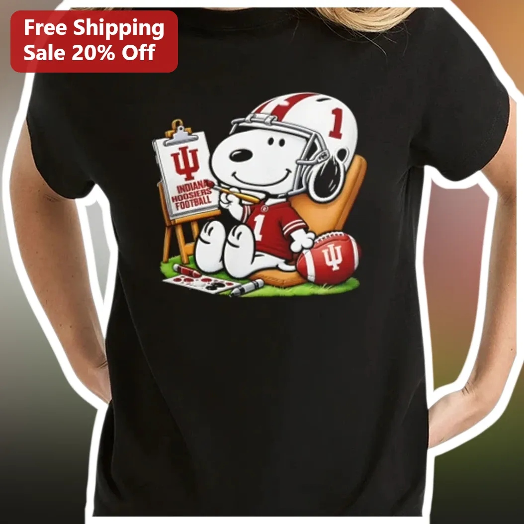 Indiana Hoosiers Football Snoopy Tee IU College Fan Gameday — Los Angeles Indiana Hoosiers Football Snoopy Tee IU College Fan Gameday Shirt available at our Los Angeles warehouse