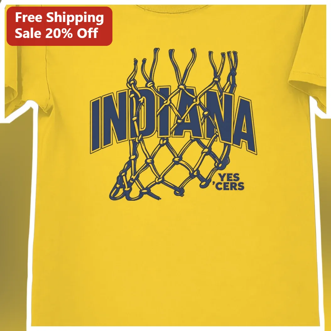 Indiana Pacers Yes 'Cers Tee Basketball Fan Gear Retro Collegiate Style Shirt available at our Los Angeles warehouse