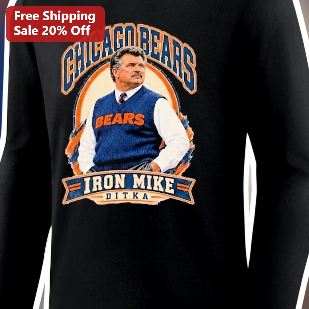 Iron Mike Ditka Chicago Bears Vintage Graphic Tee NFL Legend — Los Angeles Iron Mike Ditka Chicago Bears Vintage Graphic Tee NFL Legend Fan Gift available at our Los Angeles warehouse