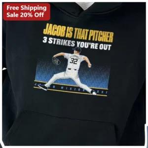 IS THAT PITCHER 3 STRIKES YOU'RE OUT Baseball Hoodie Funny Pullover Sweatshirt Gift for Players Coac available at our Los Angeles warehouse