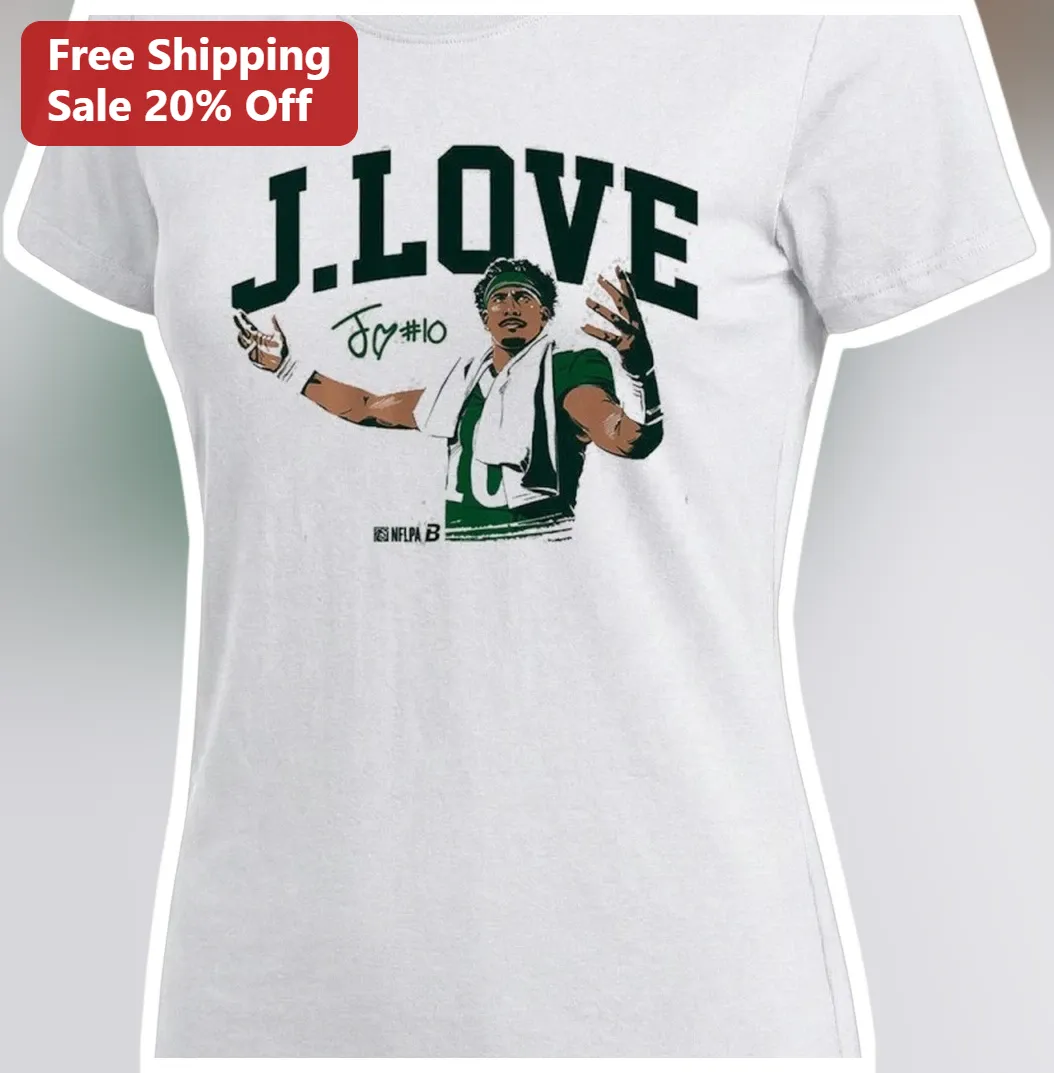 J.LOVE Football Player Graphic Tee Jalen Love Signature Eagl — Los Angeles J.LOVE Football Player Graphic Tee Jalen Love Signature Eagles Fan Gift available at our Los Angeles warehouse