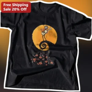 Jack Skellington Tee The Nightmare Before Christmas Pumpkin King Halloween Graphic Shirt available at our Los Angeles warehouse