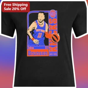 Jalen Brunson New York Knicks Graphic Tee Basketball Fan Apparel Gift available at our Los Angeles warehouse