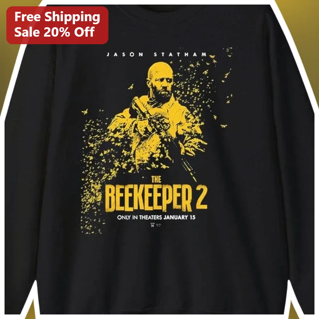 Jason Statham The Beekeeper 2 Long Sleeve Tee Action Movie Fan Gift Apparel available at our Los Angeles warehouse