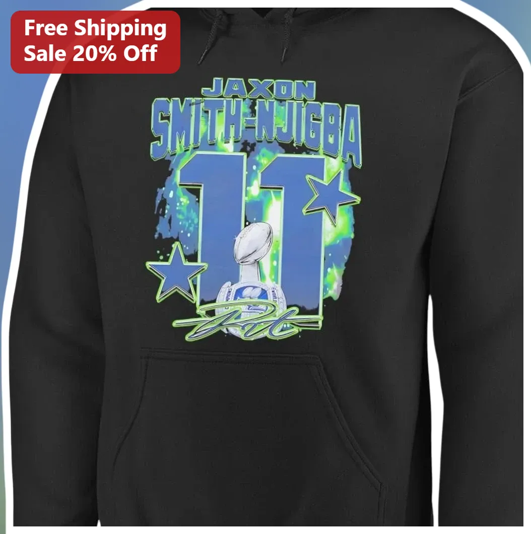 Jaxon Smith-Njigba Seattle Seahawks Hoodie Super Bowl Champi — Los Angeles Jaxon Smith-Njigba Seattle Seahawks Hoodie Super Bowl Champions Signature NFL Fan Apparel available at our Los Angeles warehouse