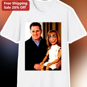 Jeff Dunham Tee Comedy Fan Apparel White Cotton Graphic T-Shirt available at our Los Angeles warehouse