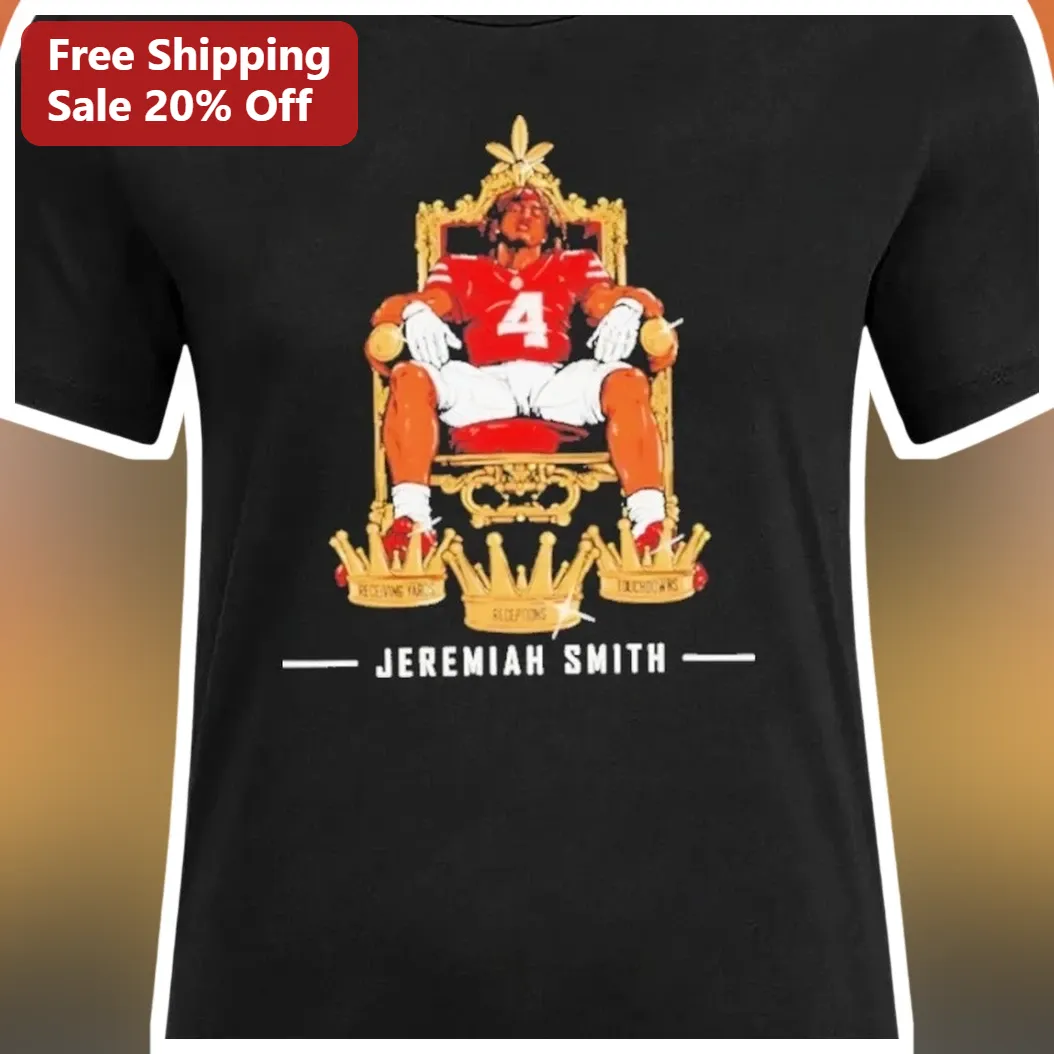 Jeremiah Smith Tee Ohio State Buckeyes Football Fan Art Grap — Los Angeles Jeremiah Smith Tee Ohio State Buckeyes Football Fan Art Graphic Shirt for Men Women Gift available at our Los Angeles warehouse