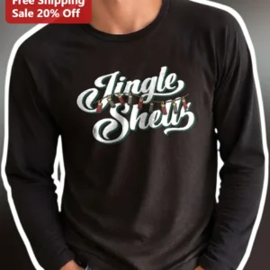 Jingle Shells Long Sleeve Tee Beachy Christmas in...