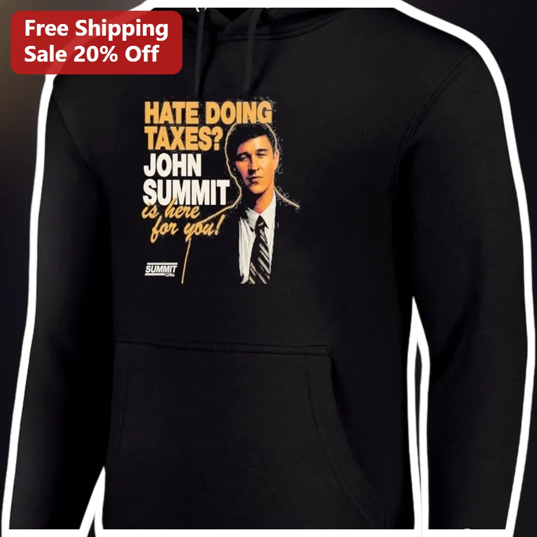John Summit Hate Doing Taxes Hoodie EDM DJ Merch Funny Tax Season Graphic Pullover for Men Women available at our Los Angeles warehouse