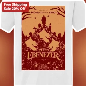 Johnny Depp Ebenezer Scrooge Vintage Horror Movie Poster...