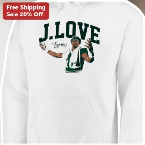 Jordan Love NFL Green Bay Packers JLOVE Football Quarterback Hoodie Gift for Men Women available at our Los Angeles warehouse