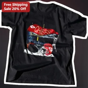 Kansas City Chiefs Vintage Collage Tee NFL Football Fan Gear Black Shirt available at our Los Angeles warehouse