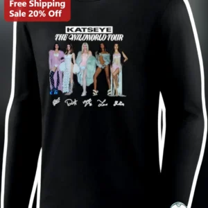 KATSEYE The Wildworld Tour Long Sleeve Shirt Fan Merch Concert Apparel available at our Los Angeles warehouse
