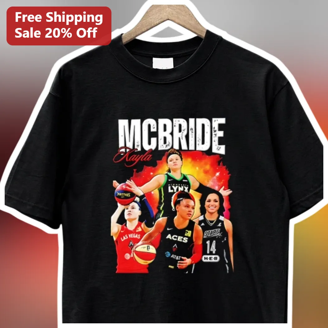 Kayla McBride WNBA Tee Minnesota Lynx Las Vegas Aces Stars Basketball Fan Shirt available at our Los Angeles warehouse