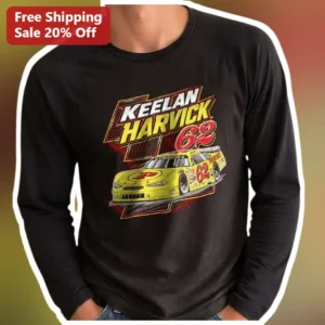 Keelan Harvick 62 Long Sleeve Tee NASCAR Racing Fan Gift available at our Los Angeles warehouse