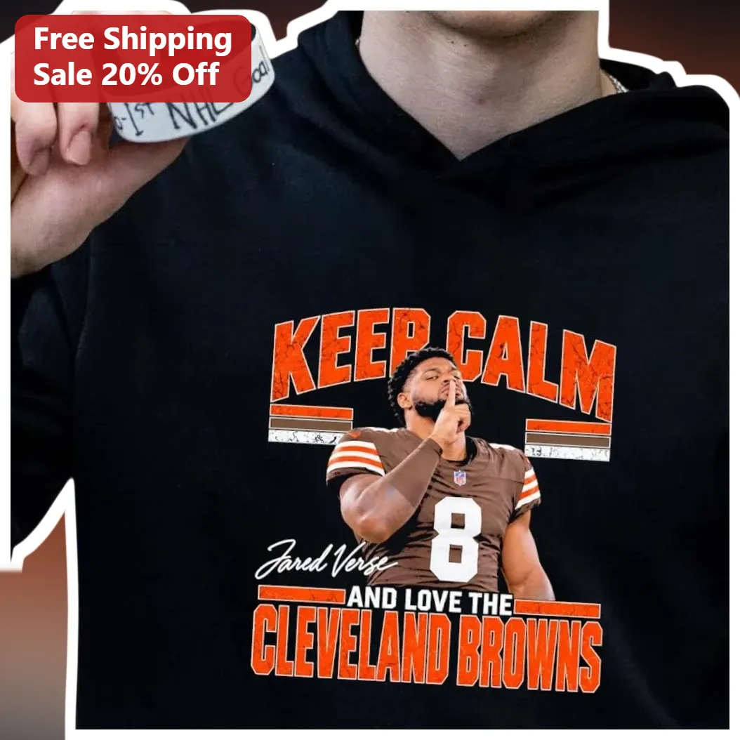 Keep Calm And Love The Cleveland Browns Hoodie Myles Garrett Vintage Distressed NFL Fan Apparel available at our Los Angeles warehouse