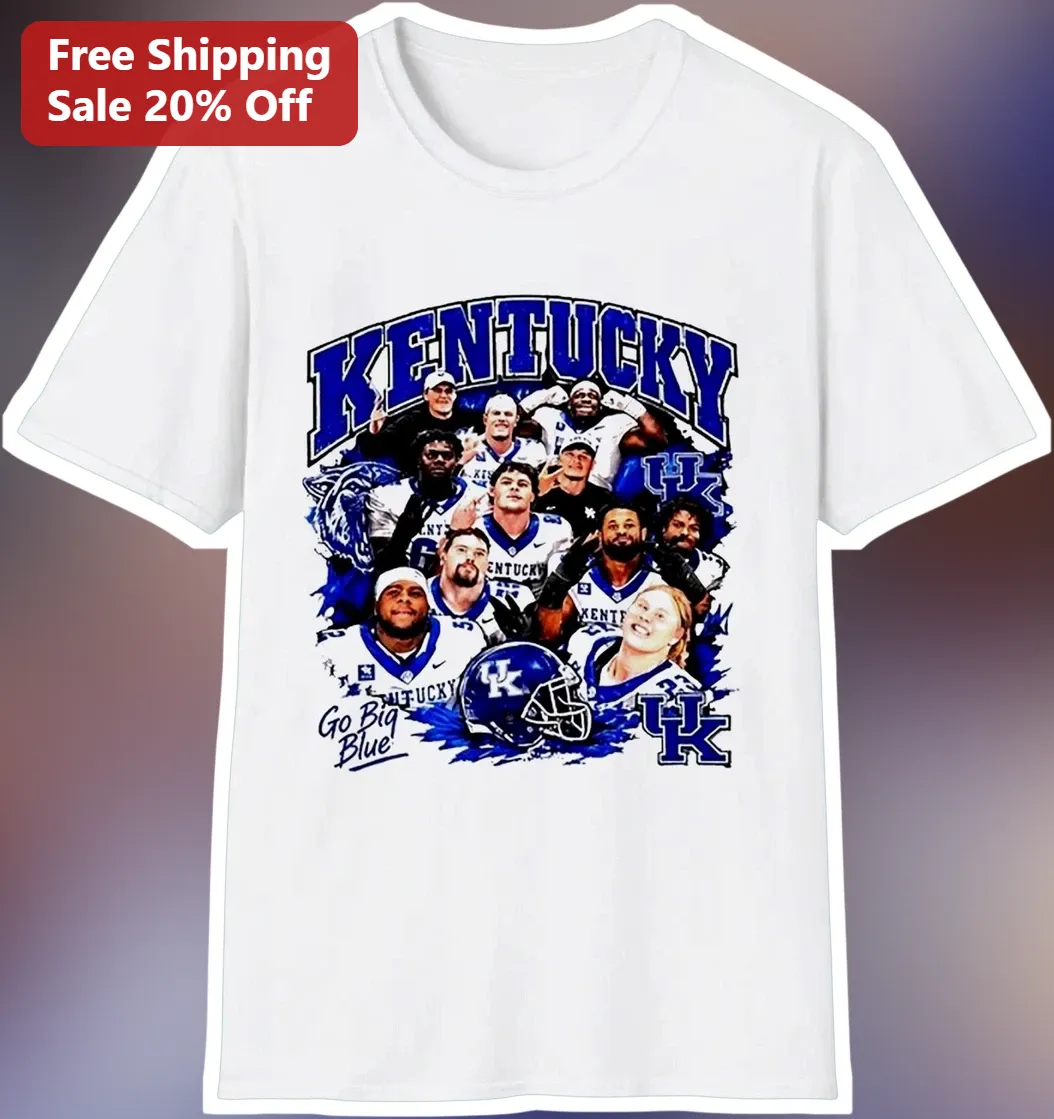 Kentucky Go Big Blue Tee Wildcats College Football Fan Shirt — Los Angeles Kentucky Go Big Blue Tee Wildcats College Football Fan Shirt available at our Los Angeles warehouse