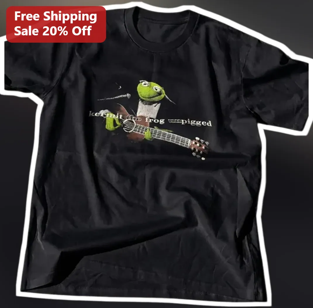 Kermit The Frog Unpigged Tee Retro Muppet Album Graphic Shir — Los Angeles Kermit The Frog Unpigged Tee Retro Muppet Album Graphic Shirt available at our Los Angeles warehouse