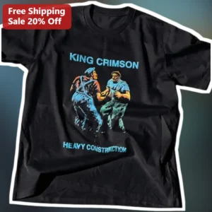 King Crimson Heavy Construkction Vintage Progressive Rock Band Tee Gift for Fans available at our Los Angeles warehouse