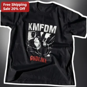 GODLIKE Tee Industrial Rock Band Merch Vintage Distressed Graphic Shirt available at our Los Angeles warehouse
