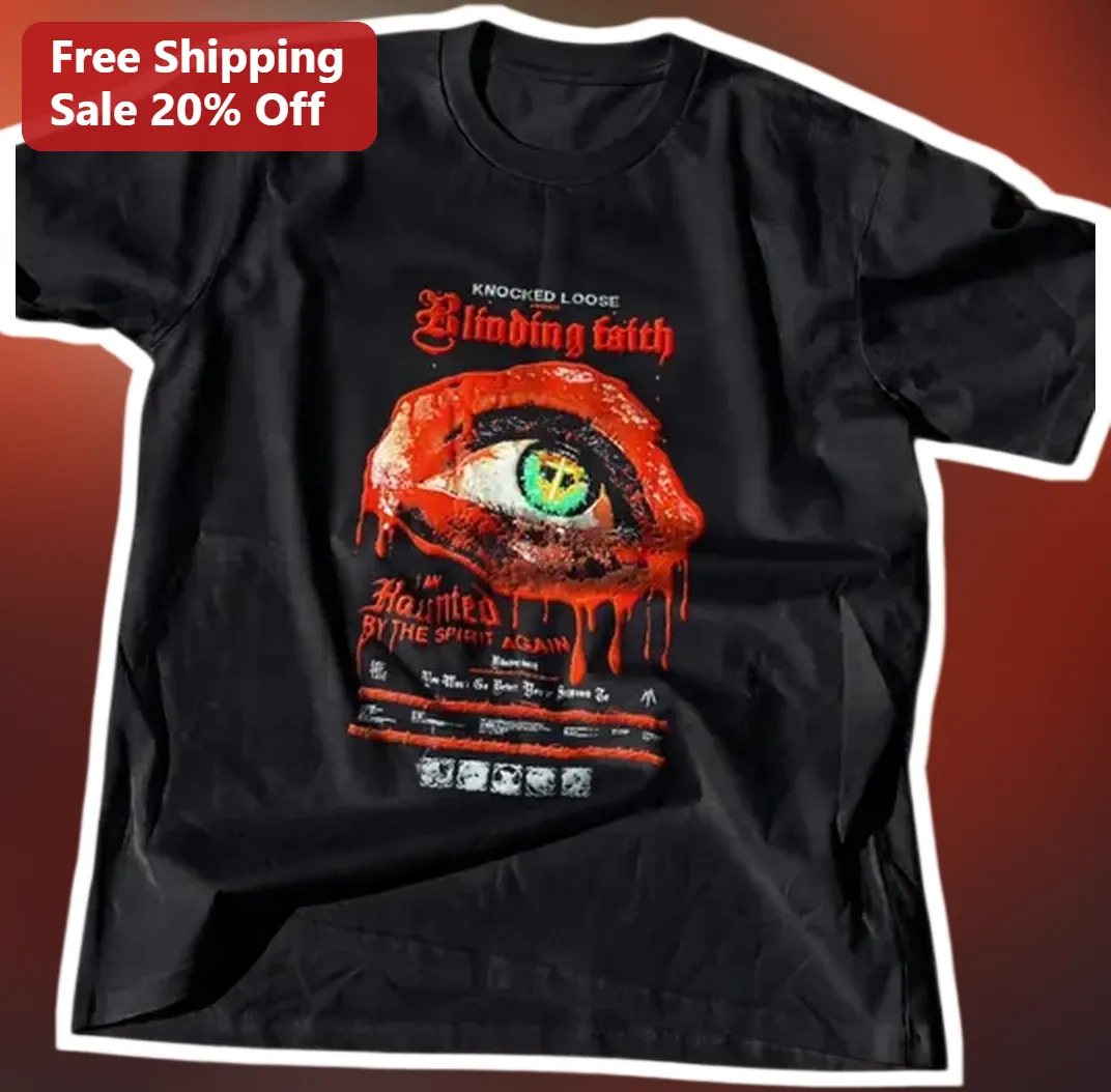 Knocked Loose Blinding Faith I'm Haunted By The Spirit Again Graphic Tee available at our Los Angeles warehouse