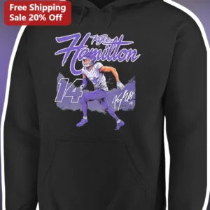 Kyle Hamilton Baltimore Ravens Hoodie NFL Football Player Signature Graphic Apparel available at our Los Angeles warehouse
