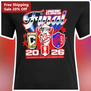 Lamar Hunt U.S. Open Cup Final Columbus Crew vs St. Louis City SC Tee available at our Los Angeles warehouse