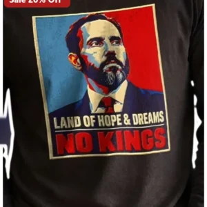Land Of Hope And Dreams No Kings Long Sleeve Shirt Justin Amash Political Protest Statement Apparel available at our Los Angeles warehouse