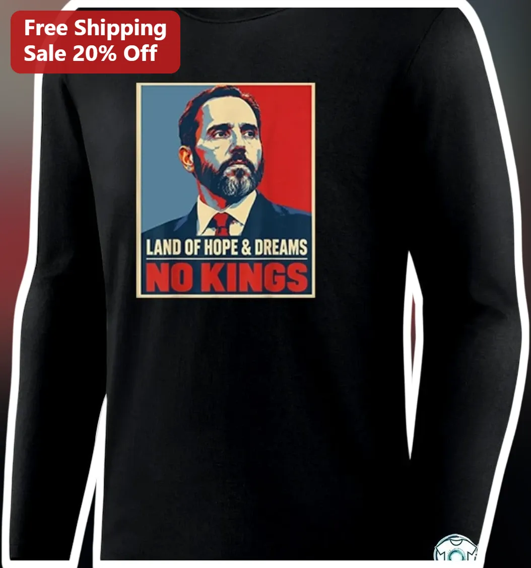 Land of Hope Dreams No Kings Justin Trudeau Long Sleeve Tee available at our Los Angeles warehouse