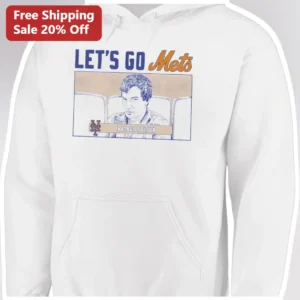 LET'S GO Mets Nathan Fielder Hoodie New York Baseball Fan Gift available at our Los Angeles warehouse