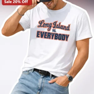 Long Island vs Everybody Tee NY Local Pride Graphic Shirt available at our Los Angeles warehouse
