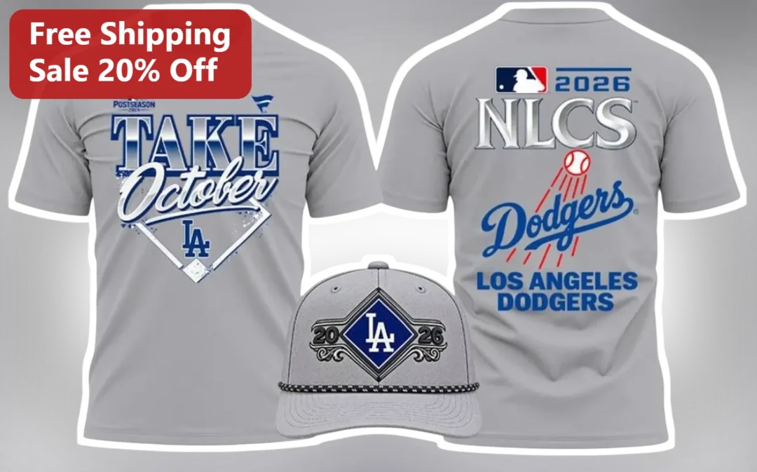Los Angeles Dodgers NLCS October Playoff Tee Baseball Fan Gi — Los Angeles Los Angeles Dodgers NLCS October Playoff Tee Baseball Fan Gift Shirt available at our Los Angeles warehouse