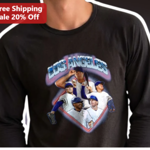Los Angeles Dodgers Players Long Sleeve Tee Baseball Fan Gift available at our Los Angeles warehouse
