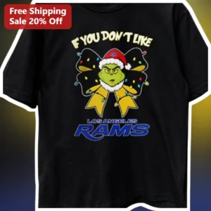 Los Angeles Rams Grinch Christmas Tee Funny NFL...