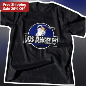 Los Angeles Vintage Baseball Graphic Tee for Men Women available at our Los Angeles warehouse