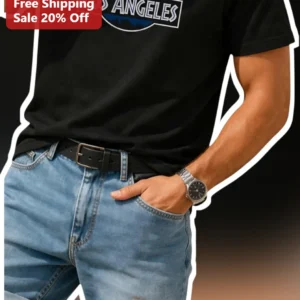 Los Angeles Vintage Graphic Tee Men's Casual Streetwear Shirt available at our Los Angeles warehouse
