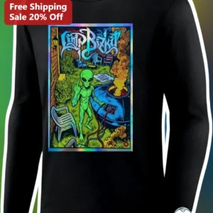 Loud Baby Long Sleeve Tee Alien UFO Holographic Graphic Shirt for Kids available at our Los Angeles warehouse