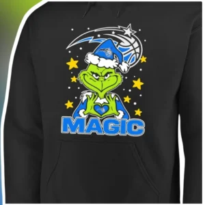 Magic The Grinch Orlando Magic Hoodie Christmas NBA Fan Gift available at our Los Angeles warehouse