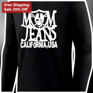 Mam Jeans California USA Vintage Distressed Graphic Tee Black Long Sleeve Streetwear Shirt available at our Los Angeles warehouse