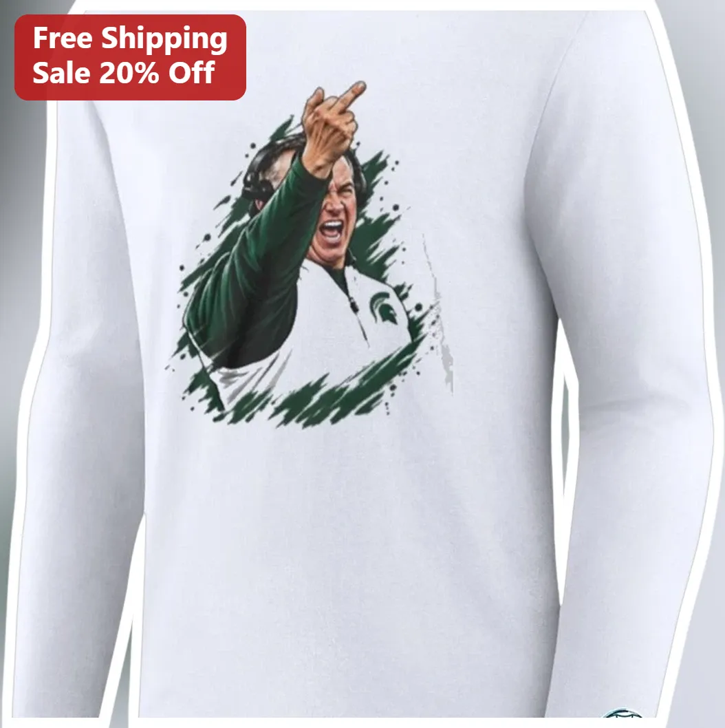 Mark Dantonio Long Sleeve Shirt Michigan State Football Coac — Los Angeles Mark Dantonio Long Sleeve Shirt Michigan State Football Coach College Hall of Fame Gift for MSU Spar available at our Los Angeles warehouse