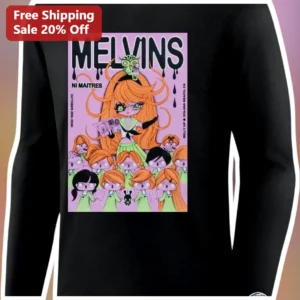 Melvins Ni Maitres Anime Grunge Long Sleeve Shirt available at our Los Angeles warehouse
