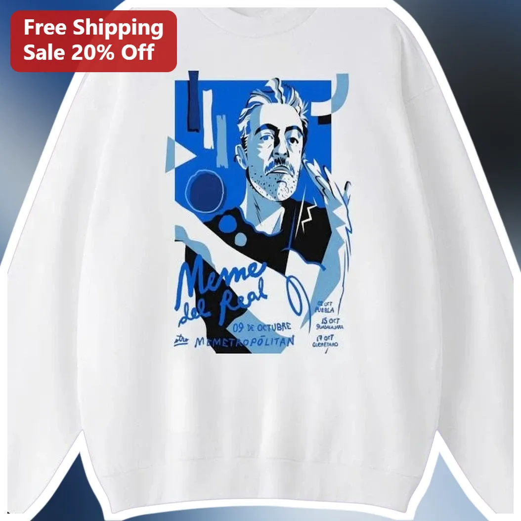 Meme del Real Memetropolitano Sweatshirt Mexican Rock Band M — Los Angeles Meme del Real Memetropolitano Sweatshirt Mexican Rock Band Merch Fan Gift available at our Los Angeles warehouse