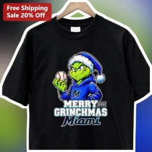 Merry Grinchmas Miami Tee The Grinch Baseball Shirt Gift for Fans available at our Los Angeles warehouse