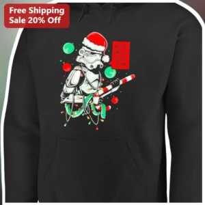 Merry Xmas Ya Rebel Scum Hoodie Stormtrooper Santa Star Wars Christmas Gift available at our Los Angeles warehouse