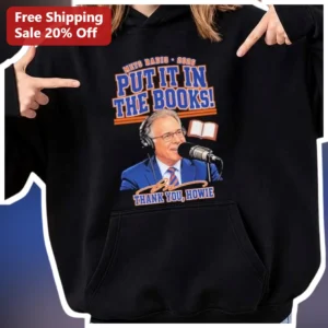 Mets Radio Howie Rose Hoodie Put It In The Books Thank You Howie NY Mets Fan Apparel available at our Los Angeles warehouse