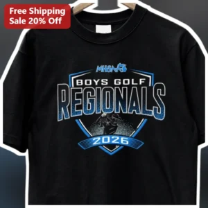 MHSAA Boys Golf Regionals Tee Michigan High School Athletic Association Commemorative Gift for Playe available at our Los Angeles warehouse