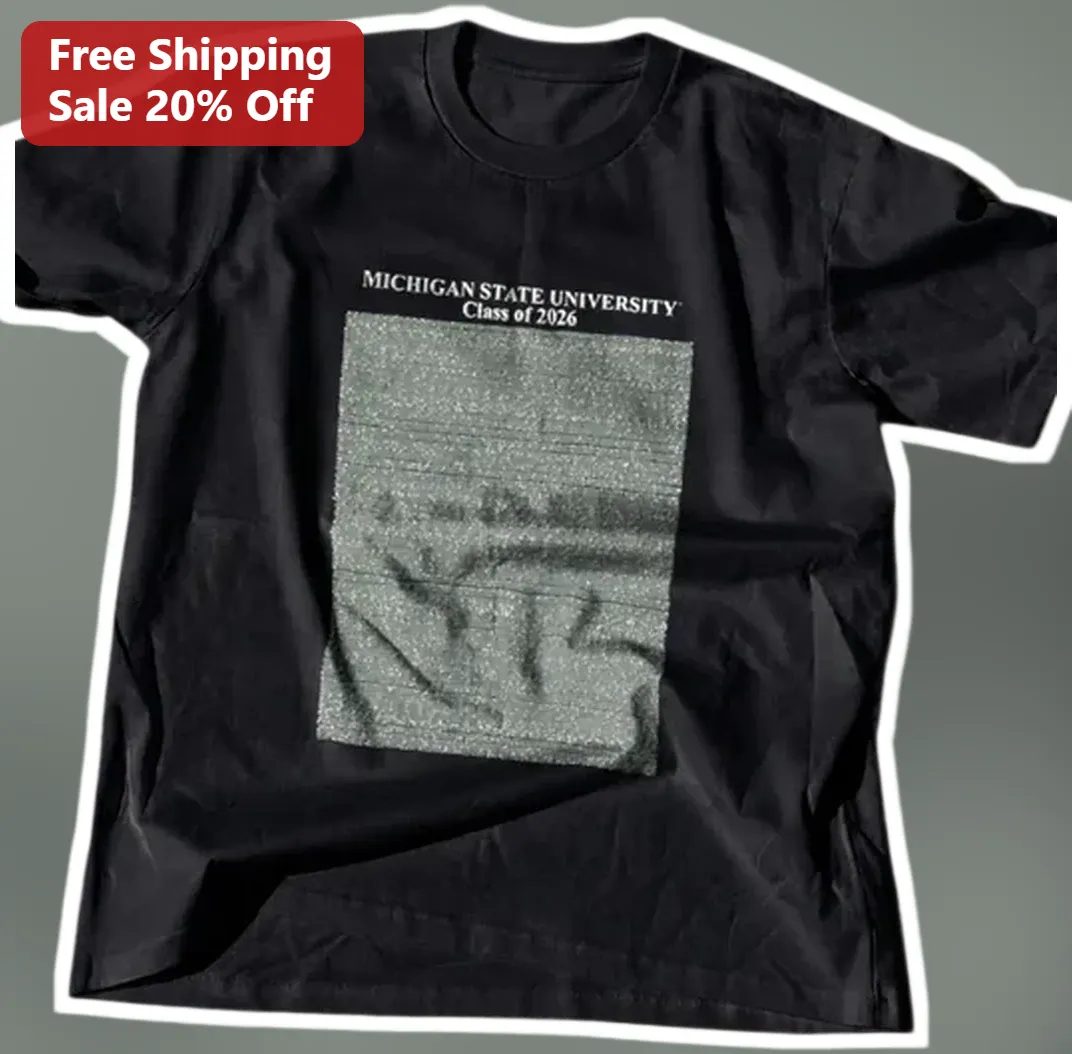 Michigan State University Tee Personalized Signature Design MSU Spartans Gift available at our Los Angeles warehouse